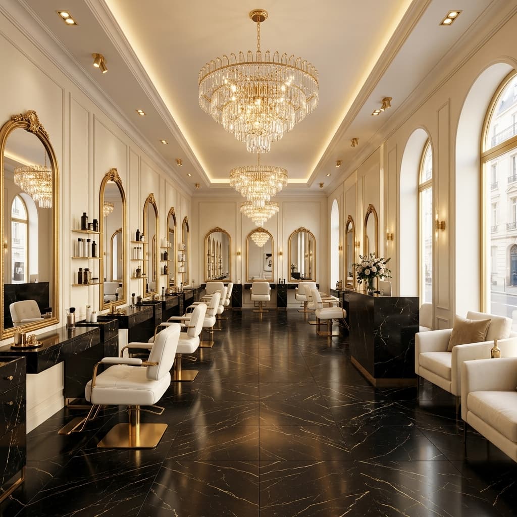 Maison Élite Luxury Salon Interior